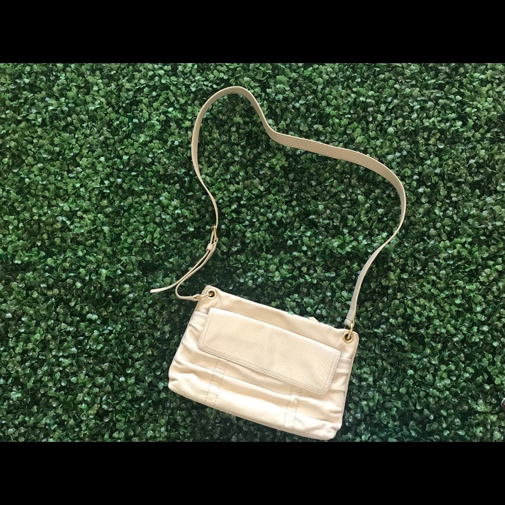 Gently used COLE HAAN cream snakeprint crossbody